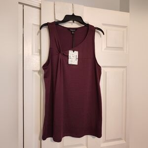 41 Hawthorne Purple Asymmetrical Tank Top NWT